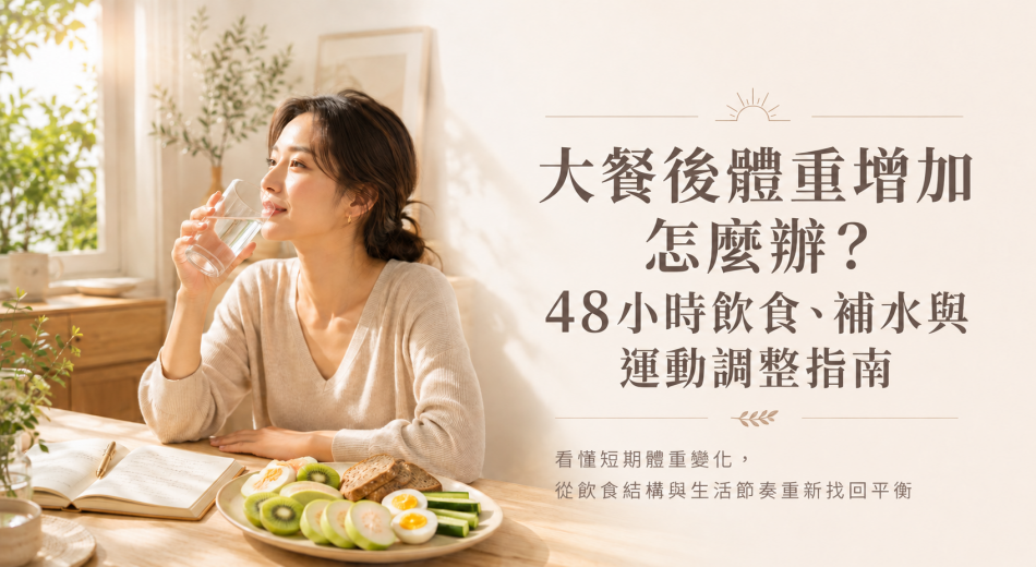 大餐後體重增加怎麼辦？48小時飲食、補水與運動調整指南